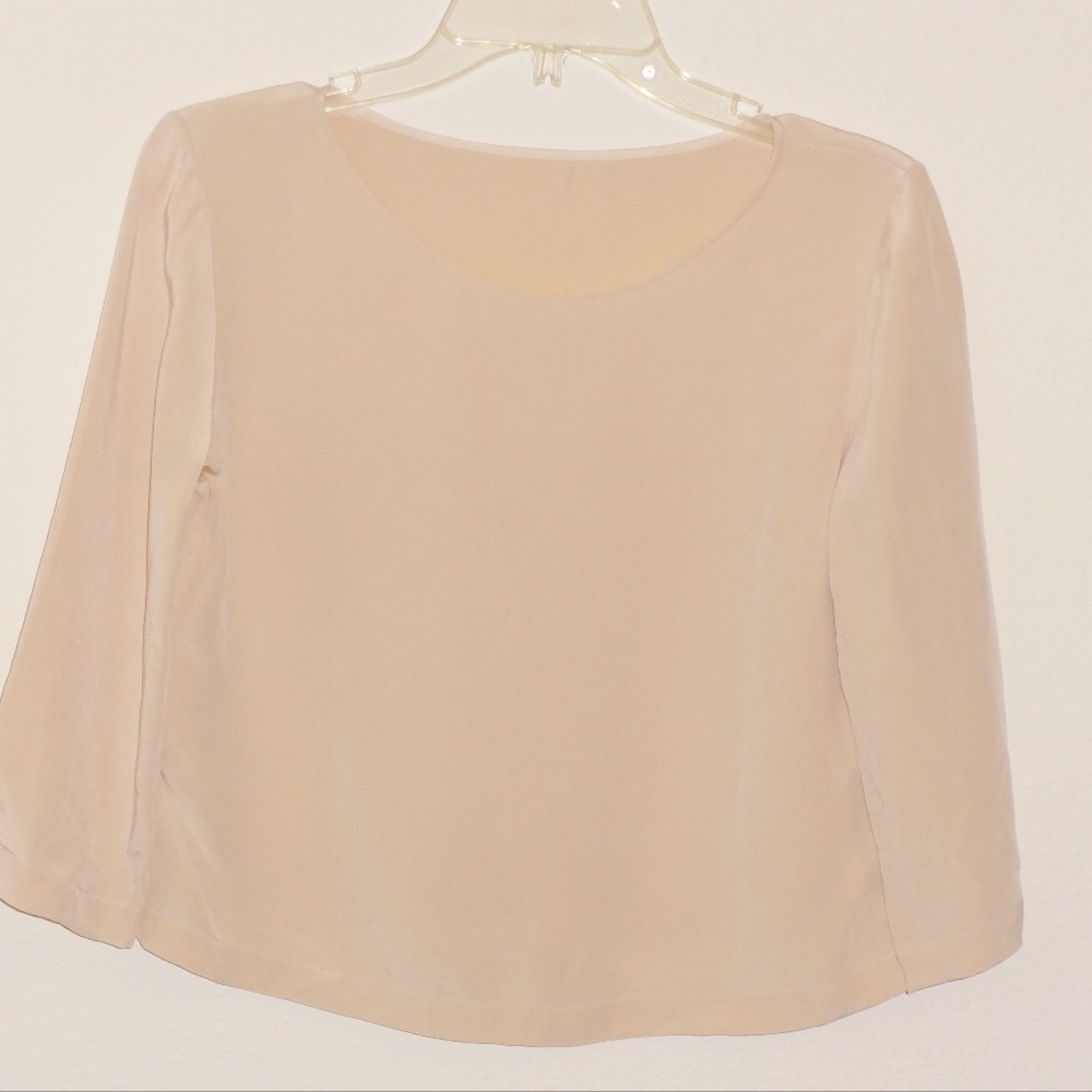 Salmon pink blouse